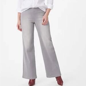 NYDJ Gray Flare & Wide Leg Jeans